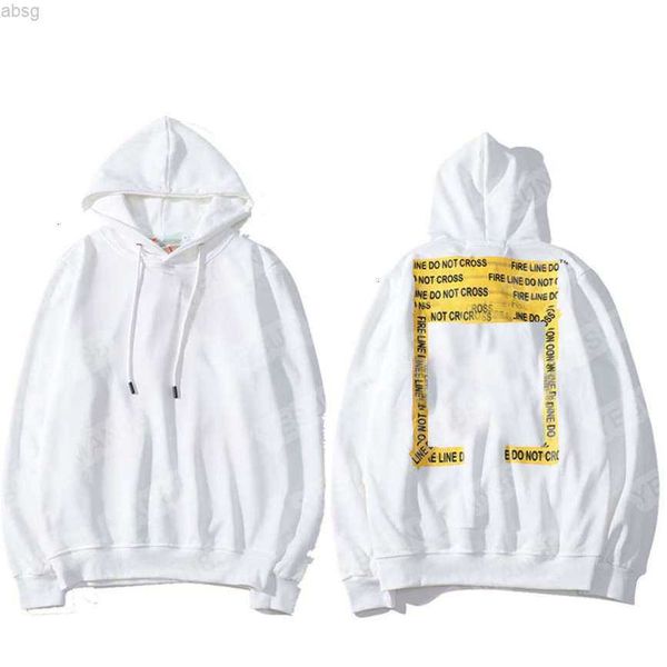 

hoodies men's fleece hoodie luxury off classic arrowhead lines katoen hip hop heren couples of black white print men and women hooded e, Black;brown