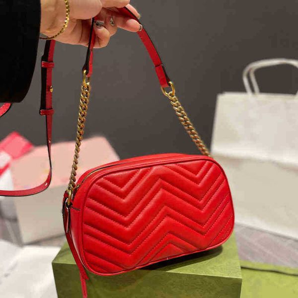 

shopping bags shoulder designer chain camera bag women classic leather handbag luxury messenger crossbody chain clutch lady purse 230328