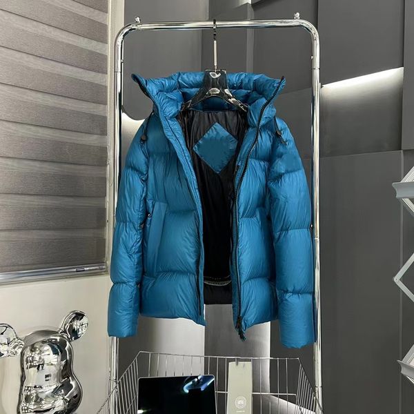 

womens coat puffer jacket 2023 winter down jackets men hooded thick coats mens women couples parka grey blue coat letter print winters ski s, Black
