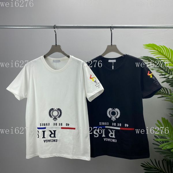 

men's and women's t-shirt splicing printing short sleeve early spring double strand fine cotton fabric digital printing process a1, Black;brown