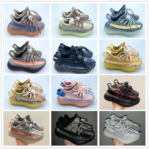 

black grey carbon v2 knit breathable children running shoes boy girl youth kid sport sneaker size 26-35303v rss