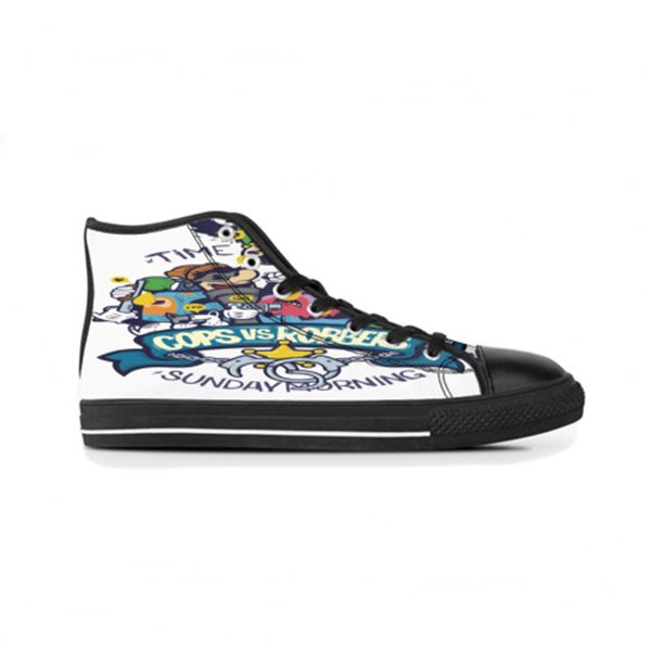 

designer customs shoes diy for mens womens men black white high trainers sports sneakers shoe runners customized size 38-45 color2