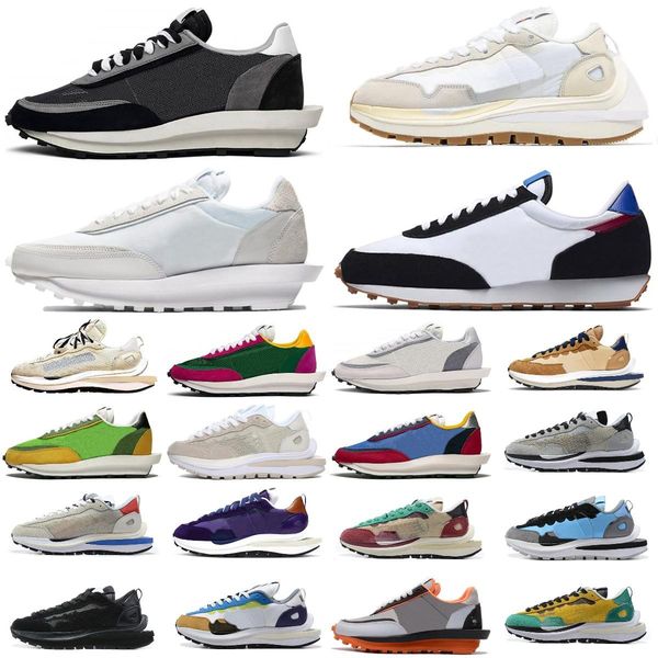 

2022 new vaporwaffle men women running shoes sesame dark iris royal fuchsia tour yellow villain red ld waffle pine green gusto mens outd eai, Black