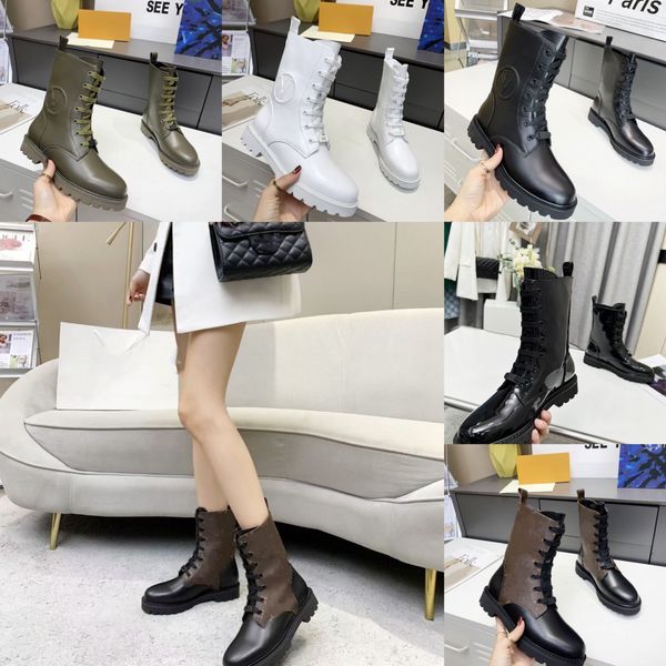 

new martin boots women's luxury short boots autumn and winter lightweight big sole high heels fashion leather canvas lace factory round, Black