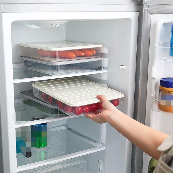 

refrigerator box dustproof food storage box sorting organizer kitchen vegetable 1223611box