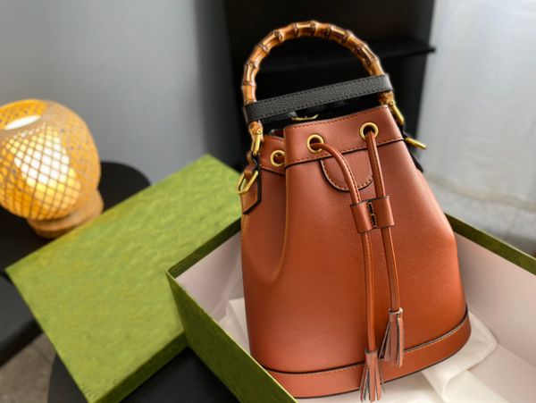 

bamboo 1947 drawstring bucket bag luxury designer crossbody shoulder bags handbag women's fashion leather handbags handbag removable sh