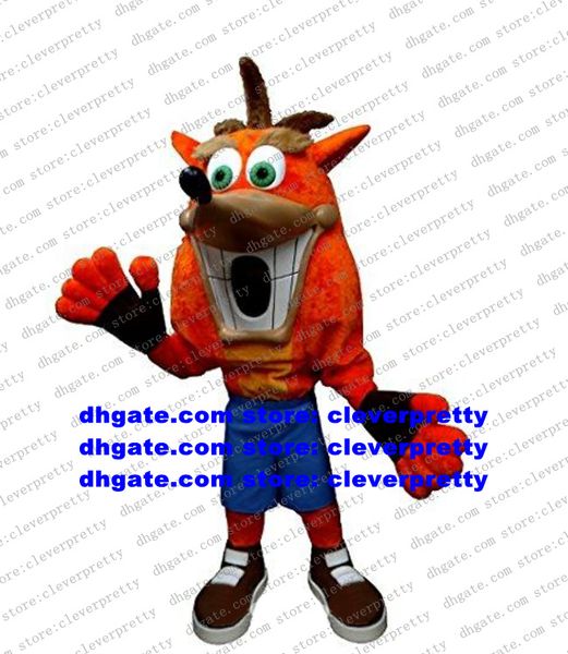 

plush furry newly designed fox mascot costume cartoon character outfit suit image advertising holiday celebrate zx2932, Red;yellow