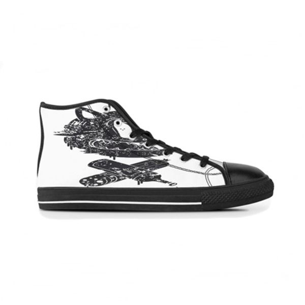 

designer customs shoes diy for mens womens men black white high trainers sports sneakers shoe runners customized size 38-45 color27