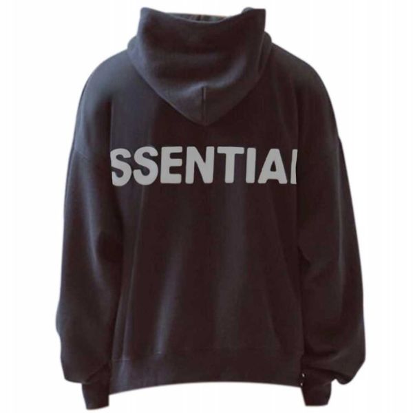 

chaopai high street essentials reflective letter printed sweater men's pullover hooded sweater jacket men and women, Black