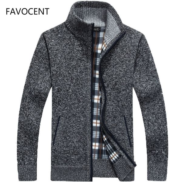 

mens sweaters autumn winter coat faux fur wool jackets men zipper knitted thick warm casual knitwear cardigan 221112, White;black