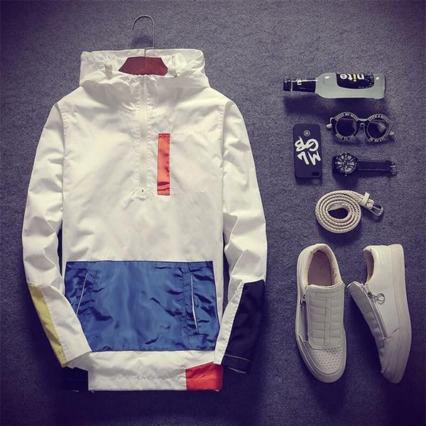 

men's jackets 2021 autumn casual oversized men waterproof hooded coats outerwear brand male clothing streetwear couple283c, Black;brown