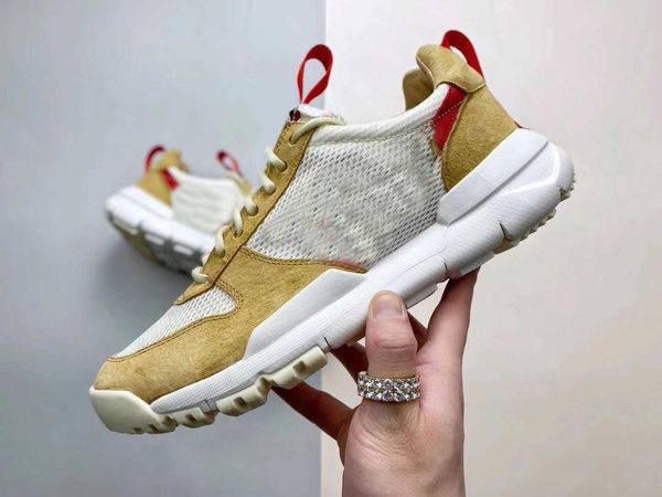 

shoes tom sachs x craft mars yard 2.0 ts joint limited sneaker natural sport red maple authentic outdoor original box, White;red