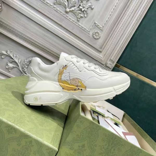 

casual shoes shoe sports trainers designer men women rhyton fashion womens platform strawberry mouse wave mouth tiger web dad sneaker paris, Black