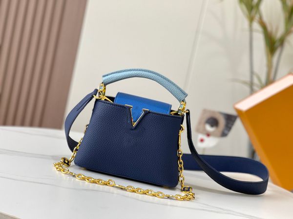 

designer ladies evening bags totes handbag genuine leather brand messenger chain classic fashion luxury 21-14-8cm