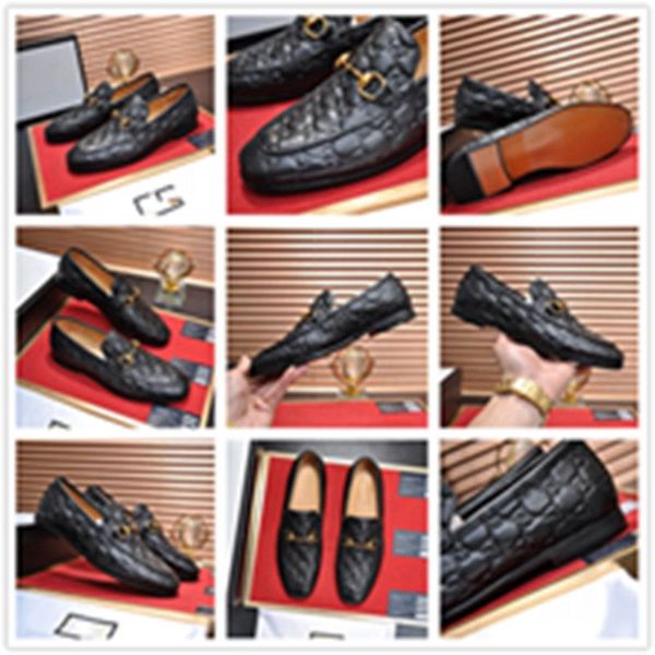 

aa 39 model black designer mens loafers luxury dress shoes driving genuine leather italian slip on casual shoes fashion flats 38-45