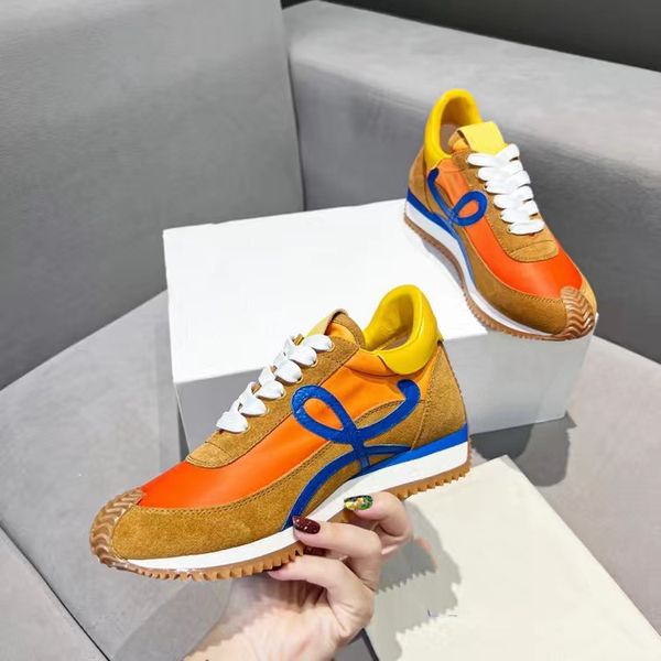 

casual shoes flow runner in nylon suede lace up sneaker soft upper honey rubber wave sole mens womens lowes luxury that curves around the 06, Black