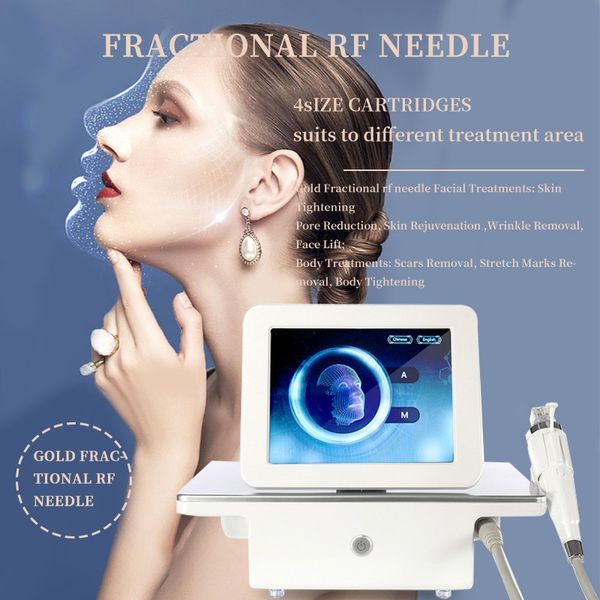 

professional design rf microneedle machine face care gold micro needle skin rollar acne scar stretch mark removal treatment