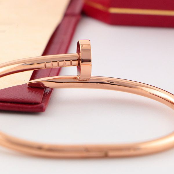 

gold bangle nail bracelet love bracelet designer jewelry luxurious classic stainless steel metal diamond silver plate knot cuff charm for, Black