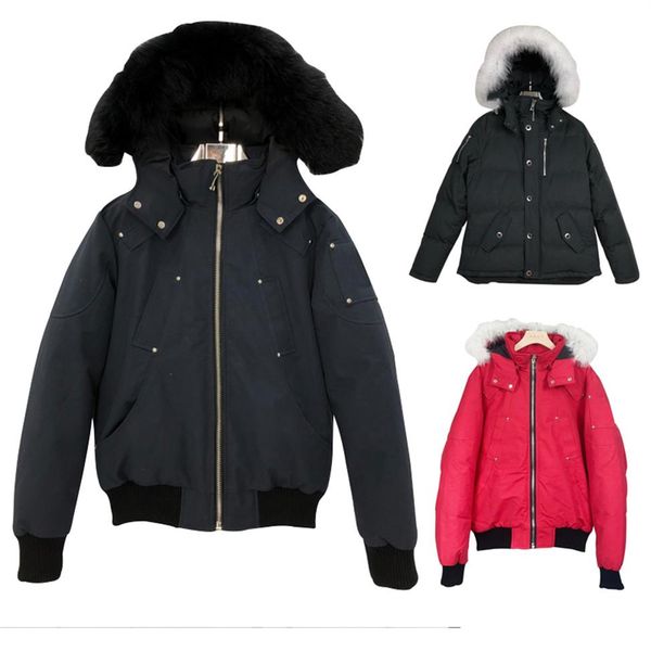 

fashion outdoor man winter down jacket mens keep warm down parkas hooded winter coat parka men zipper288g, Black