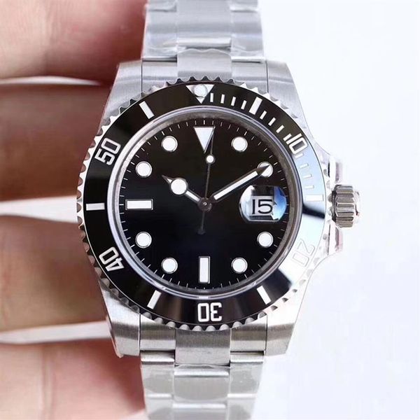 

st9 wristwatches sapphire black ceramic bezel stainless steel 40mm automatic mechanical mens men watch watches248c, Slivery;brown