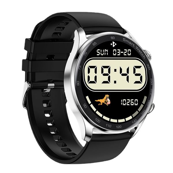

yezhou ak32 smart watch with gold chain display screen bluetooth calling offline payment all day heart rate blood sugar and pressure informa