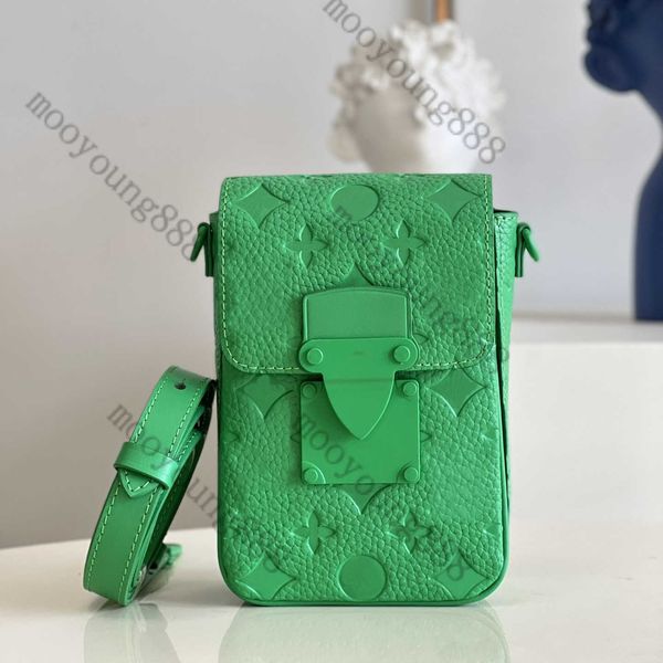 

10a tier quality luxuries designers mini vertical flap bag embossed wallet real leather coated canvas phone purse crossbody shoulder