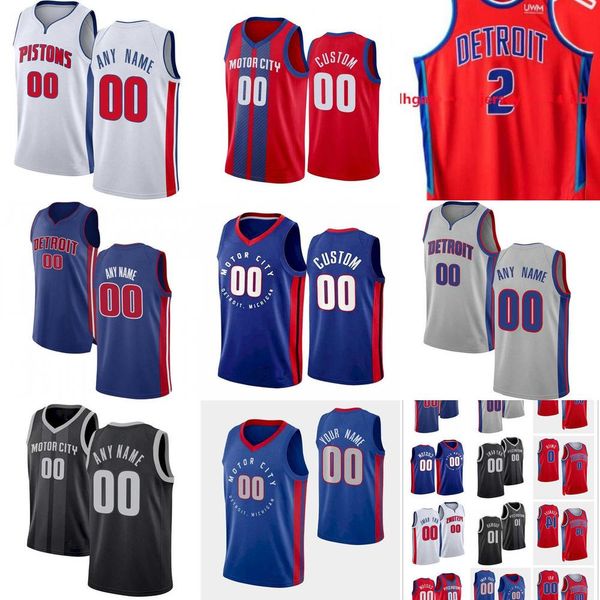 

75th custom detroit''pistons''men jersey women youth dennis 10 rodman bill 40 laimbeer isiah 11 thomas grant 33 hill bas, Black;red