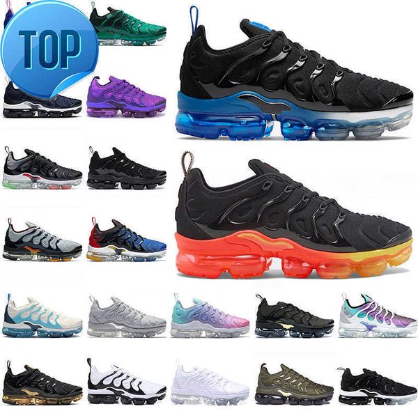 

running shoes outdoor trainers sneakers white black royal midnight navy 2021 vapourmax tn plus big size 13 men women worldwide all atlanta