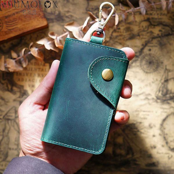 

car key original leather wallet for men vintage versatile holder coin purse d case bag home organizer housekeeper t221110