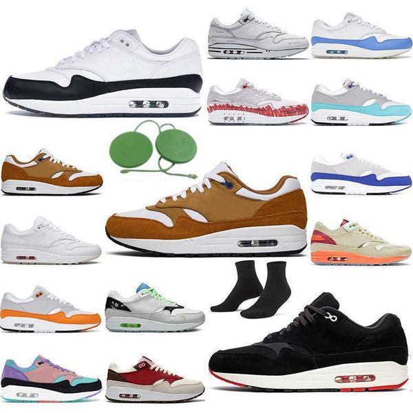 

2023 running shoes man sneakers trainers sports shoes black grey monarch university blue london obsidian sean wotherspoon cushion 1 87s