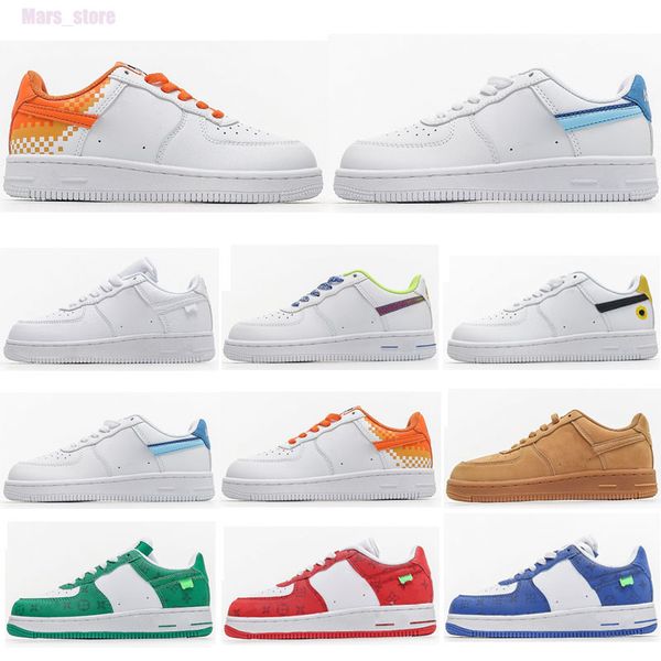 

designer one 1 lows running shoes kids womens triple white black shadow men women trainers sports sneakers runners