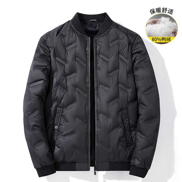 

down jacket men's winter new style casual stand collar trend men clothing, Black