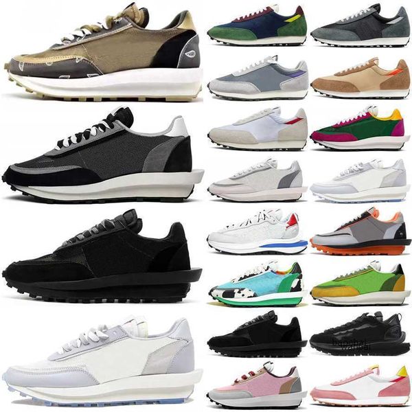 

2023 running shoes for mens basketball shoe pegasus vaporwaffle ldv waffle black white gum sail dark iris sesame nylon undercover fragment