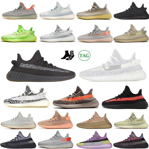 

dazzling blue 2022 running shoes west mens womens cinder zebra cream beluga oreo static men trainers chaussures sports v2 sneakers dcd, Black