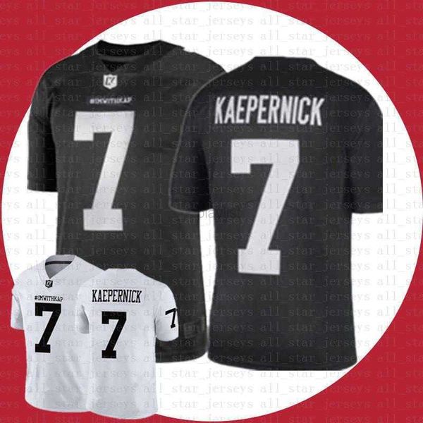 

american college football wear 2023 new im with kap jerseys black white ncaa imwithkap jerseys 7 colin kaepernick football jersey tom brady