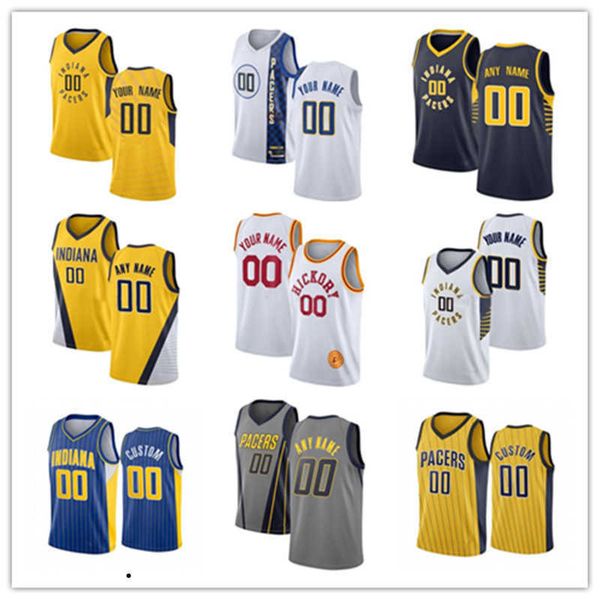 

75th custom jersey indiana''pacers''men women youth 88 goga bitadze 12 oshae brissett 13 torrey craig 3 chris duarte bas, Black;red