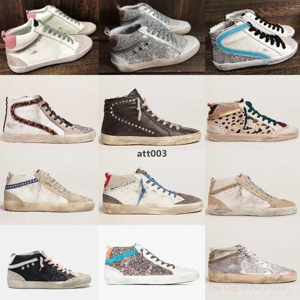 

high shoes women sneakers luxury trainers men shoe fashion mid slide star classic white do-old dirty goldenity gooseity xtp, Black
