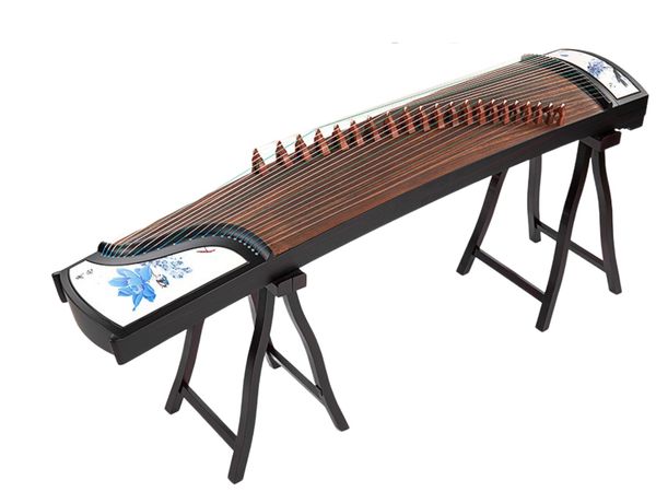 

guzheng 21 strings 163cm professional playing blue lotus pattern