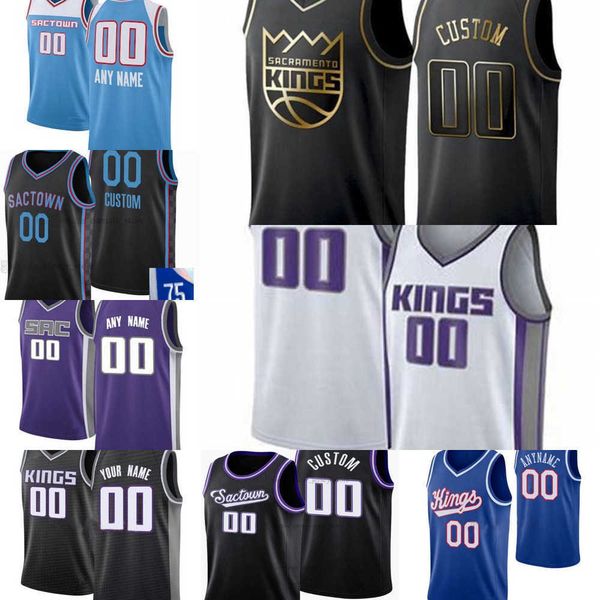 

sacramento''kings''custom mens womens youth de'aaron 5 fox 10 domantas sabonis 40 harrison barnes 15 davion mitchel, Black;red