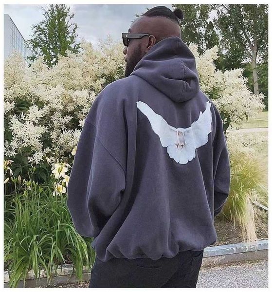 

23ss designer kanyes fashion wests luxury hoodie balanciagas three party joint name mens and womens yzys oversize sweater hoody coat sweatsh, Black