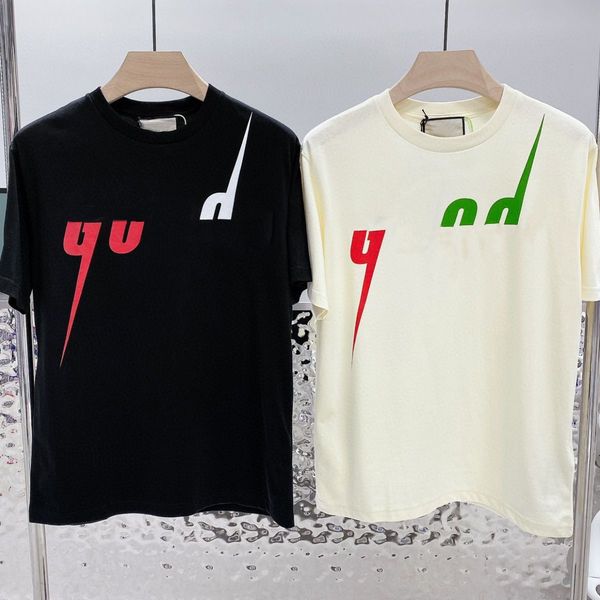 

women t shirt big color letter design short sleeve casual style tees leisure loose streetwear plus size s-5xl, White