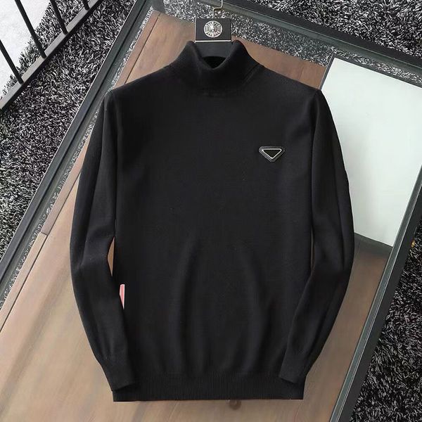 

mens designer sweater sweaters plus size turtleneck sweater men tee pullover sweatshirt autumn winter sweatshirts round neck pullovers knit, White;black