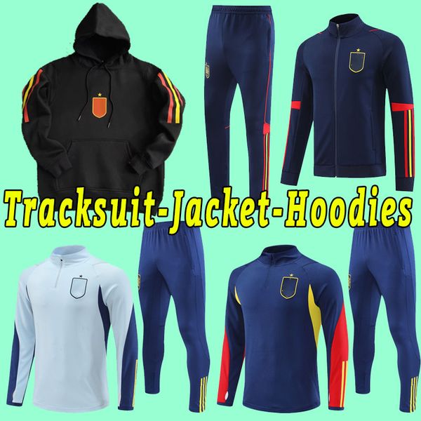 

2022 spain soccer jersey espana ansu fati asensio morata ferran koke gavi azpilicueta c.soler 22 23 world ramos cup long sleeve tracksuit ja, Black;yellow
