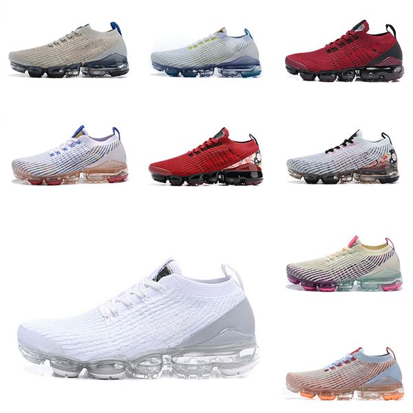 

lows knit maxs fly 3.0 running shoes men women mesh vast cool grey triple black south beach pure platinum pink rose flash crimson electric g