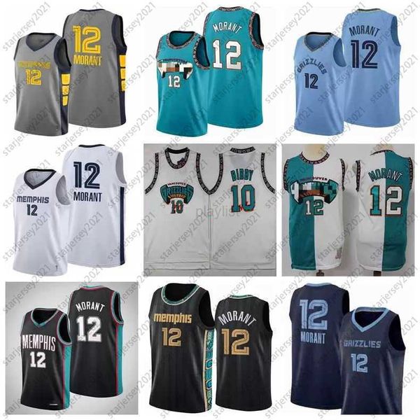 

college basketball wears ja morant 12 basketball jerseys white black mike 10 bibby jersey ncaa 2023 mens youth kid edition city fans shirt g
