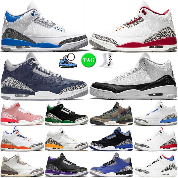 

mens basketball shoes 3s cardinal red 3 racer blue pine green georgetown patchwork fragment white black a ma maniere outdoor sports