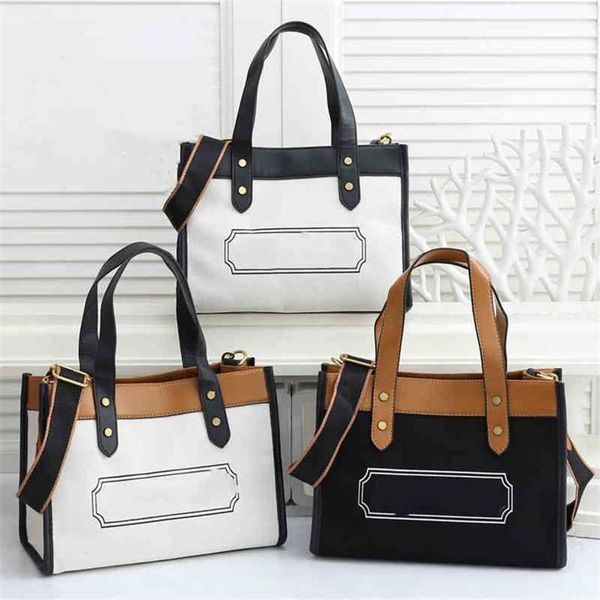 

new color matching canvas handbag leisure one shoulder cross carrying large capacity tote bag