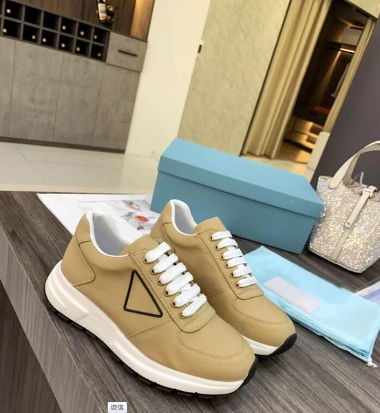 

casual shoes trainers designer shoe men sneakers platform gym women travel leather lace-up letters thick bottom with box sneaker 100% cowhid, Black