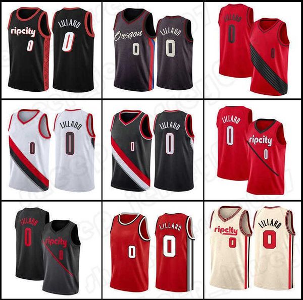 

portlands damian 0 lillard trail jersey blazer basketball jayson 0 tatum jaylen 7 brown marcus 36 smart 75th anniversary jerseys'', Black;red