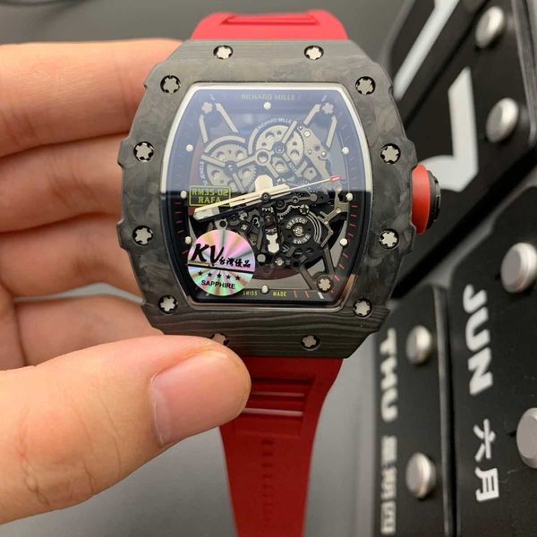 

watches for mens mechanical watch richa milles luxury wine bucket richas rm3502 series automatic fine steel case tape sport wristwatches, Slivery;black